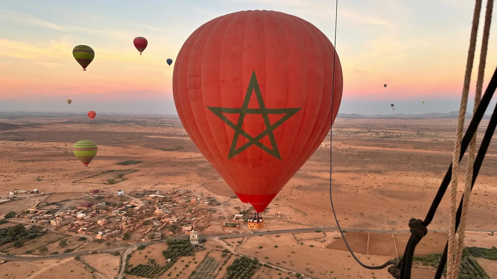Hot air balloon ride over the city of Marra